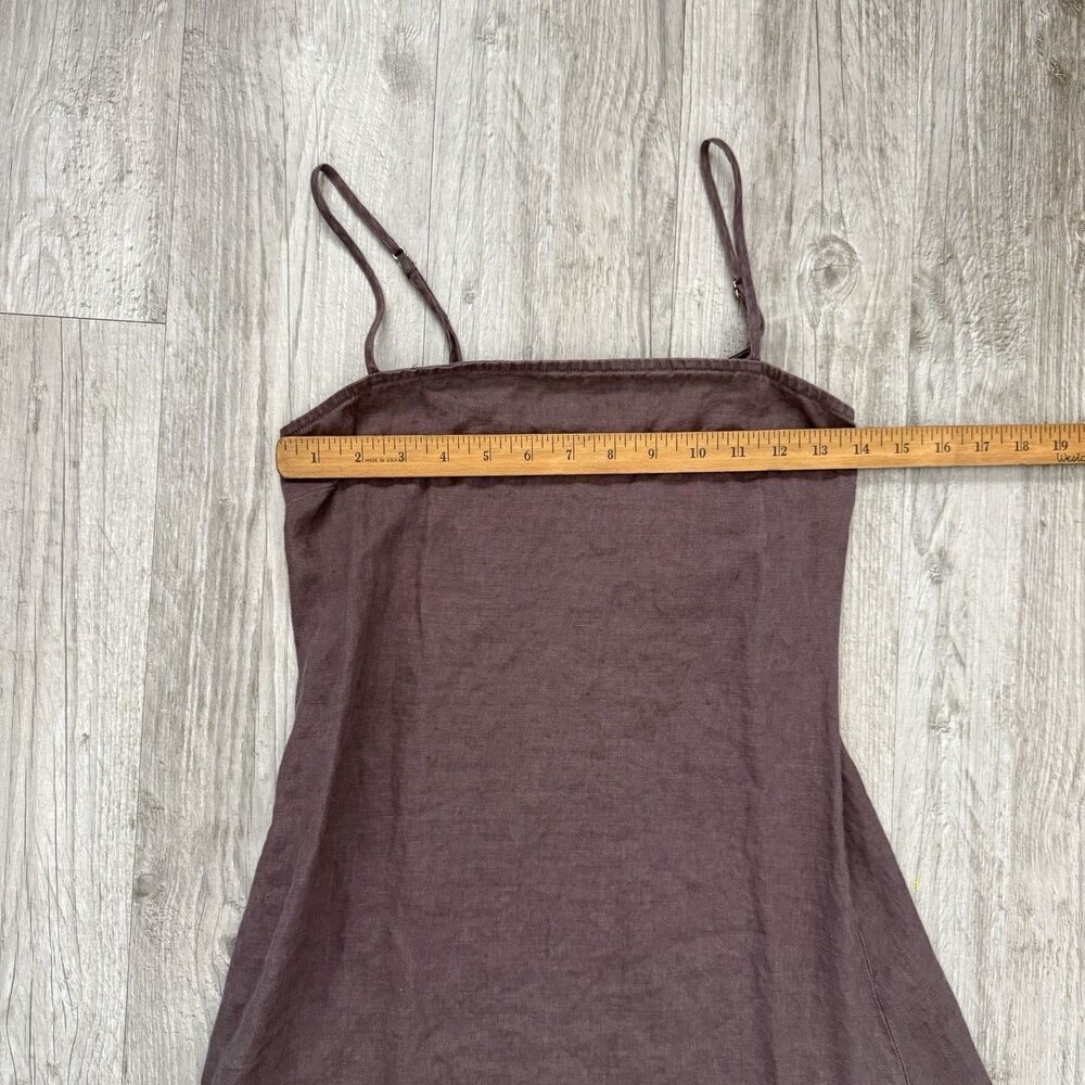 DISSH Jen Choc Maxi Dress Size 2 Brown A-Line Square Neck Strappy Coastal Resort - Picture 9 of 11